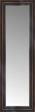 14" x 38" Aged Bronze Slope Custom Framed Mirror