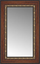 14" x 20" Malabar Walnut Custom Framed Mirror