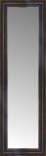 14" x 40" Aged Bronze Slope Custom Framed Mirror