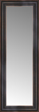 15" x 38" Aged Bronze Slope Custom Framed Mirror