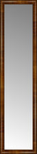 16" x 62" Belmont Light Brown Custom Framed Mirror