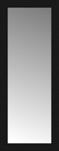 16" x 39" Soho Black Custom Framed Mirror