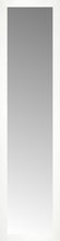 14" x 53" White Wide Cube Custom Framed Mirror