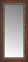 16" x 31" Malabar Walnut Custom Framed Mirror