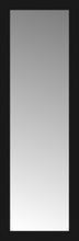 16" x 46" Soho Black Custom Framed Mirror