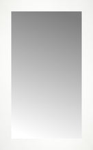 14" x 22" White Wide Cube Custom Framed Mirror