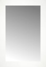 14" x 20" White Wide Cube Custom Framed Mirror