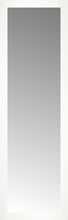 16" x 50" White Wide Cube Custom Framed Mirror