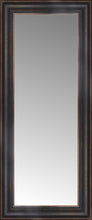 15" x 32" Aged Bronze Slope Custom Framed Mirror