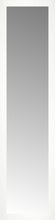 14" x 53" White Wide Cube Custom Framed Mirror