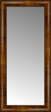 14" x 29" Belmont Light Brown Custom Framed Mirror