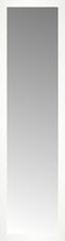 16" x 56" White Wide Cube Custom Framed Mirror