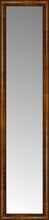 14" x 58" Belmont Light Brown Custom Framed Mirror