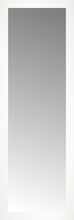 16" x 46" White Wide Cube Custom Framed Mirror