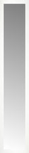 14" x 68" White Wide Cube Custom Framed Mirror