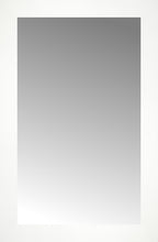 16" x 24" White Wide Cube Custom Framed Mirror