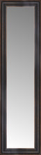 14" x 44" Aged Bronze Slope Custom Framed Mirror