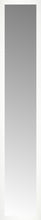 15" x 76" White Wide Cube Custom Framed Mirror