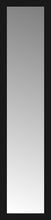 15" x 60" Soho Black Custom Framed Mirror