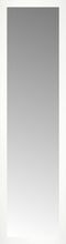 16" x 56" White Wide Cube Custom Framed Mirror