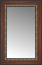 16" x 23" Malabar Walnut Custom Framed Mirror