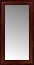 14" x 25" Ansley Mahogany Custom Framed Mirror