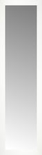 14" x 48" White Wide Cube Custom Framed Mirror