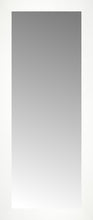 14" x 32" White Wide Cube Custom Framed Mirror