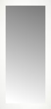 16" x 33" White Wide Cube Custom Framed Mirror