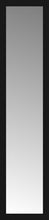 16" x 66" Soho Black Custom Framed Mirror