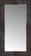 15" x 25" Aged Bronze Slope Custom Framed Mirror