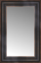 14" x 20" Aged Bronze Slope Custom Framed Mirror