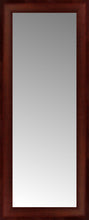 14" x 32" Ansley Mahogany Custom Framed Mirror