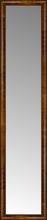 15" x 66" Belmont Light Brown Custom Framed Mirror