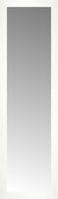 15" x 49" White Wide Cube Custom Framed Mirror