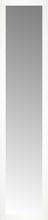 15" x 66" White Wide Cube Custom Framed Mirror