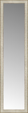 14" x 54" Libretto Antique Silver Custom Framed Mirror