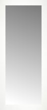 15" x 34" White Wide Cube Custom Framed Mirror