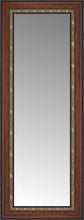 16" x 37" Malabar Walnut Custom Framed Mirror