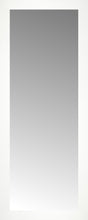 16" x 39" White Wide Cube Custom Framed Mirror