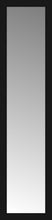 15" x 58" Soho Black Custom Framed Mirror