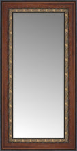 15" x 26" Malabar Walnut Custom Framed Mirror