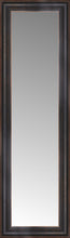 14" x 40" Aged Bronze Slope Custom Framed Mirror