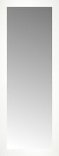 15" x 38" White Wide Cube Custom Framed Mirror