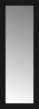 14" x 36" Soho Black Custom Framed Mirror
