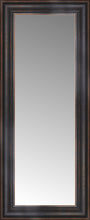 14" x 30" Aged Bronze Slope Custom Framed Mirror