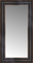 14" x 24" Aged Bronze Slope Custom Framed Mirror