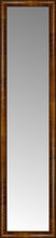 16" x 65" Belmont Light Brown Custom Framed Mirror
