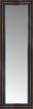 14" x 39" Aged Bronze Slope Custom Framed Mirror
