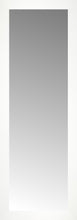 14" x 38" White Wide Cube Custom Framed Mirror